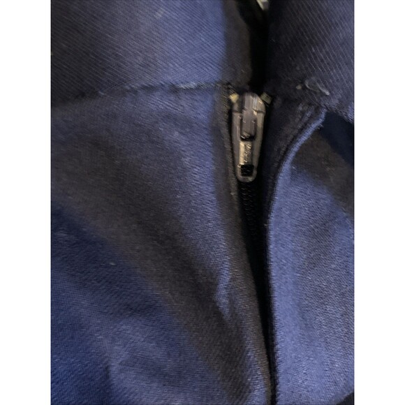 Banana Republic Linen Blend Pant Wide Leg Pleated Navy High-Rise Size 6 Petite - Picture 10 of 12